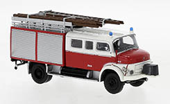 101-47139 - H0 - Mercedes LAF 1113 LF 16 mit Vorbaupumpe rot, weiss, 1972, Feuerwehr Hessen